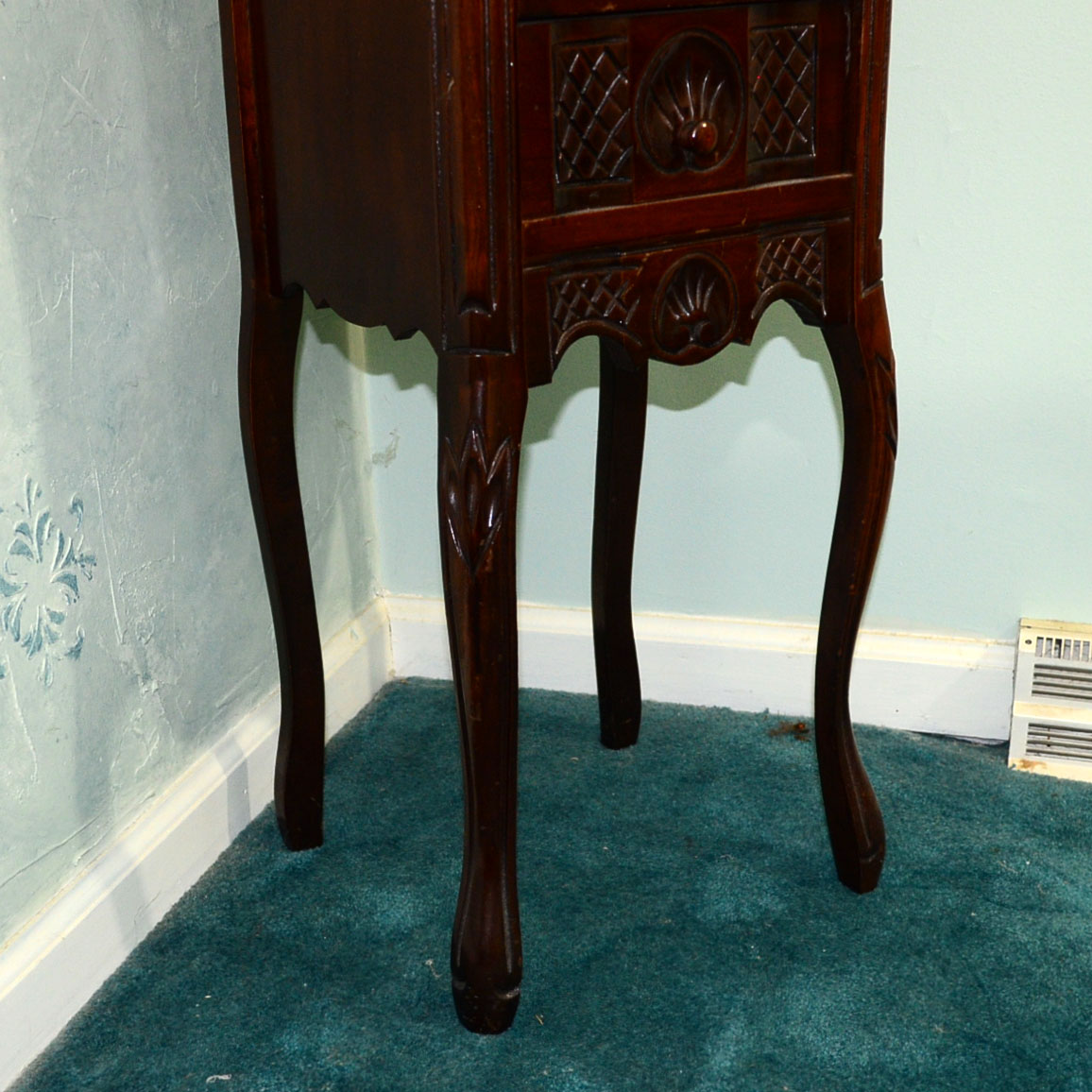 Cherry Wood Finish Nightstand EBTH